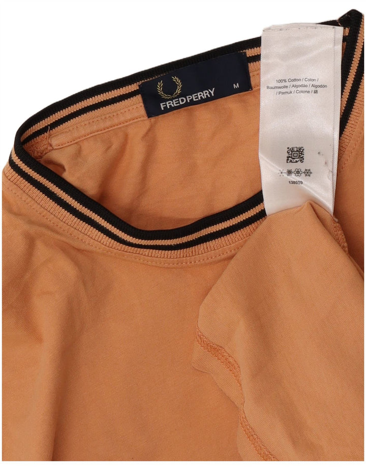 Fred Perry T-Shirt Homme Orange Moyen Rayé Coton