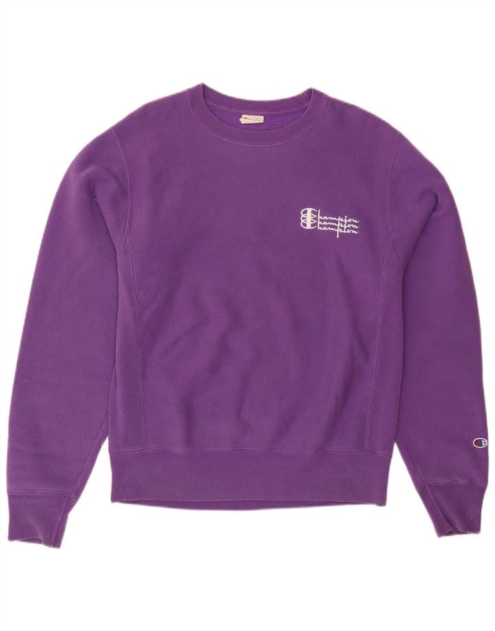 CHAMPION Sweat-shirt graphique Reverse Weave pour hommes, petit coton violet