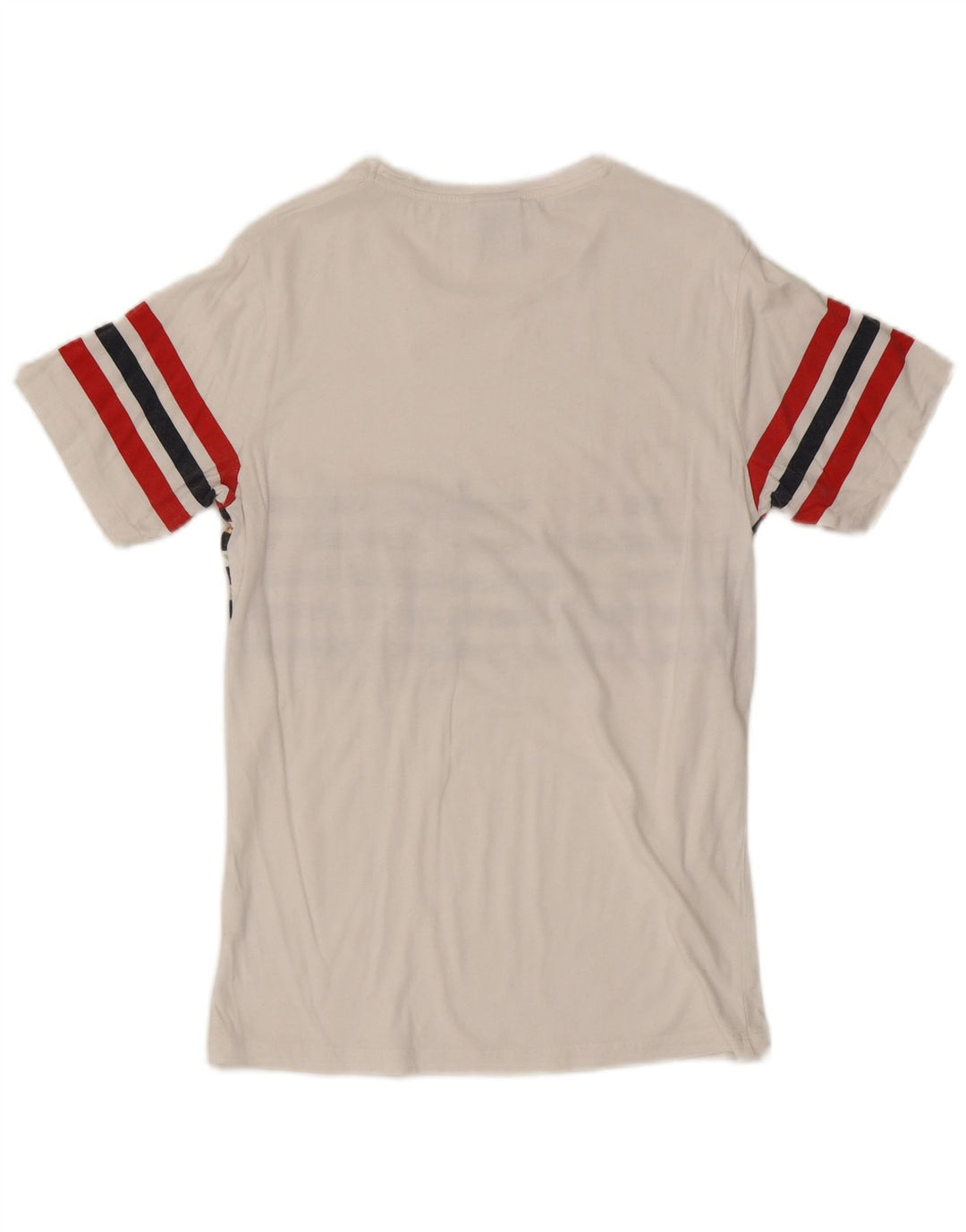 Zara Homme T-Shirt Top Petit Blanc Floral Coton