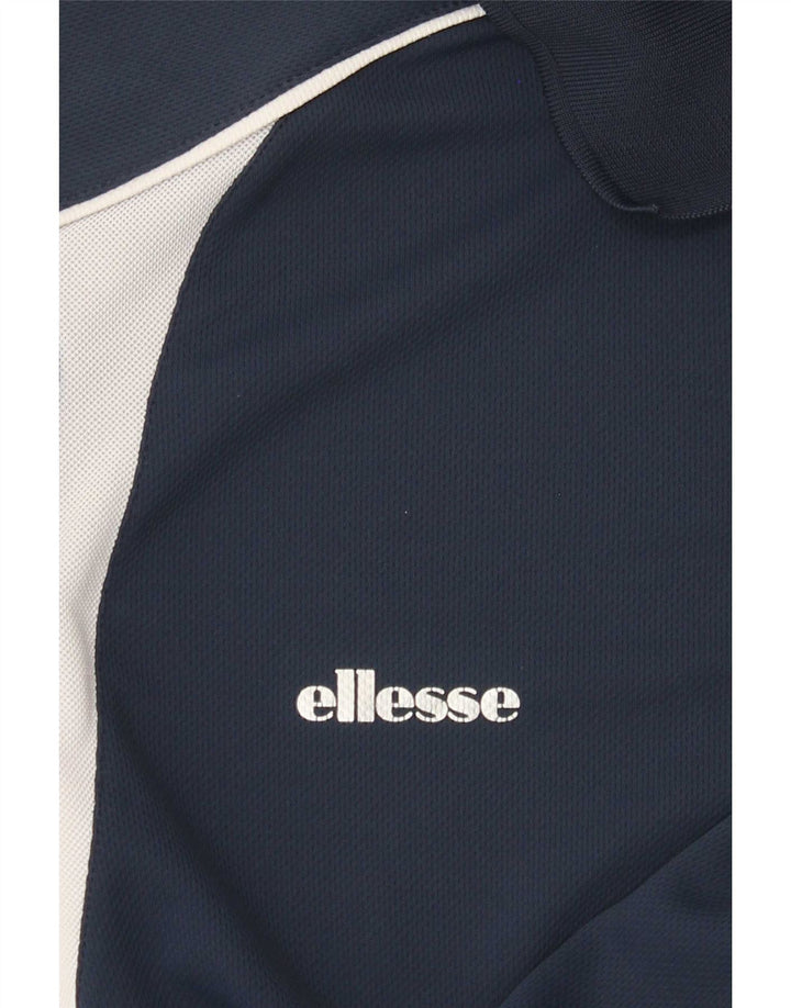 Ellesse Polo Homme Bleu Marine Moyen Colourblock