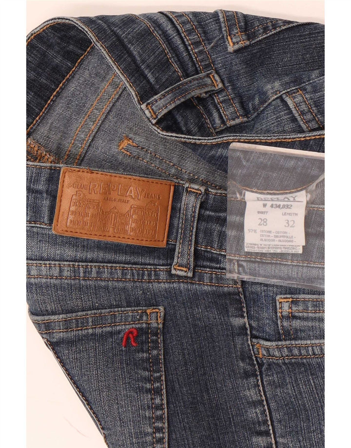 Replay Jean Bootcut Femme W28 L32 Bleu Coton