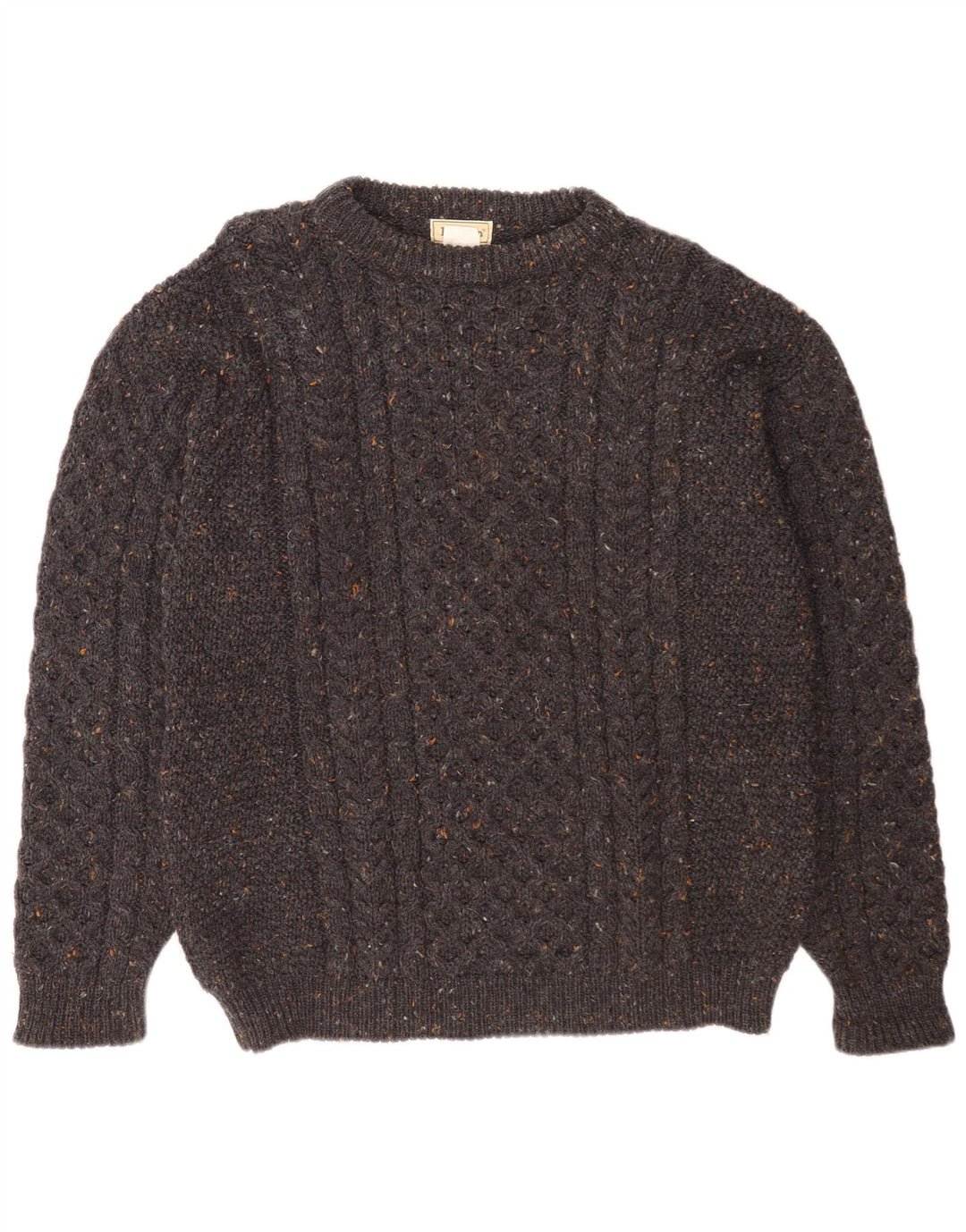 L.L.Bean Pull col bateau pour homme en laine mouchetée grise