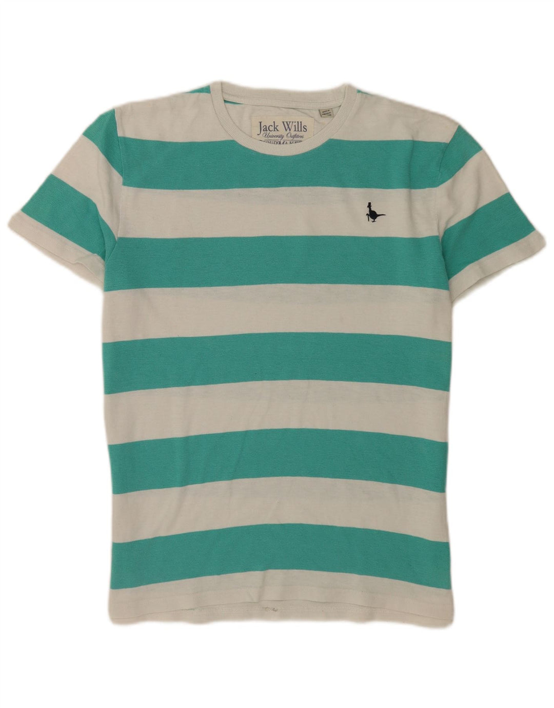 Jack Wills T-Shirt Homme Vert Moyen Rayé Coton
