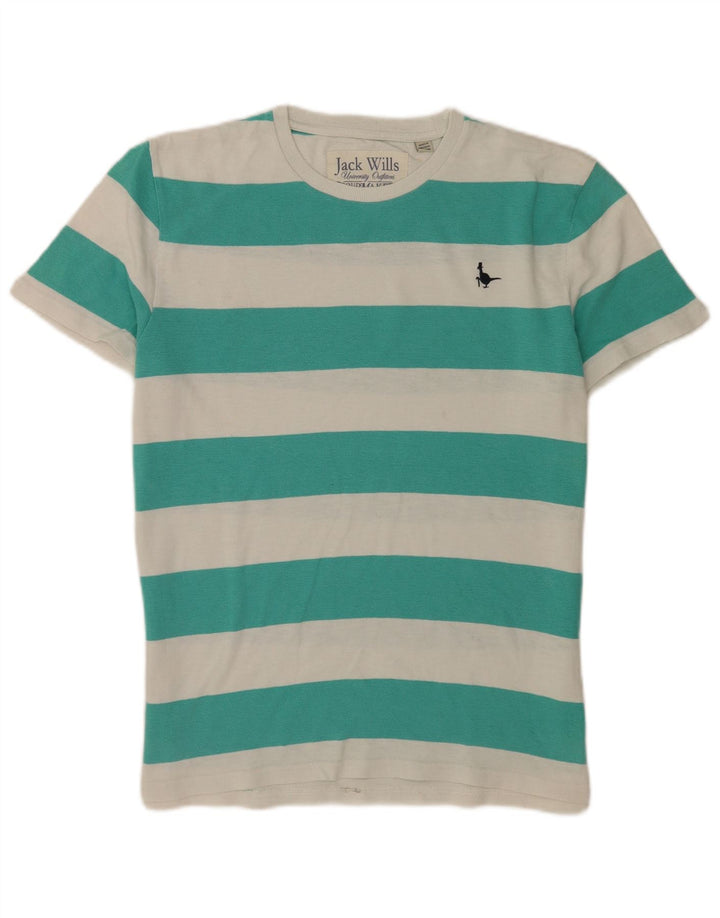 Jack Wills T-Shirt Homme Vert Moyen Rayé Coton