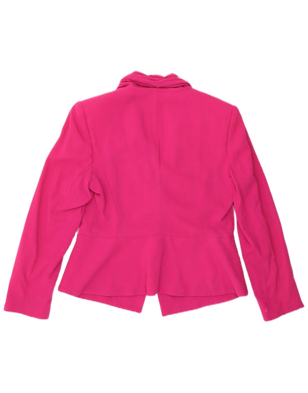 Elegance Veste Blazer Femme UK 14 Laine Rose Moyen