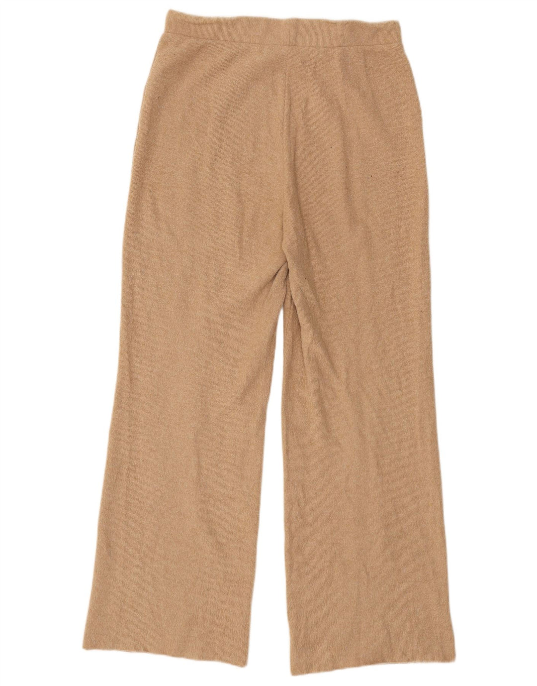 Pantalon de survêtement Zara Femme UK 12 Polyester Beige Moyen