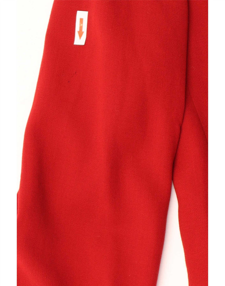 Max Mara Veste blazer à 3 boutons pour femme UK 8 Petite laine rouge