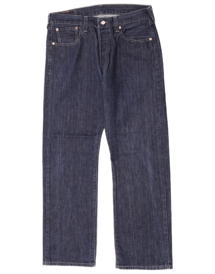 Levi's Jean Droit 501 Homme Bleu Marine W36 L30 Coton