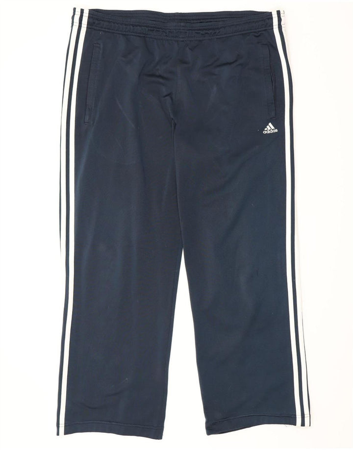 Adidas Pantalon de survêtement pour homme Large Bleu marine Polyester
