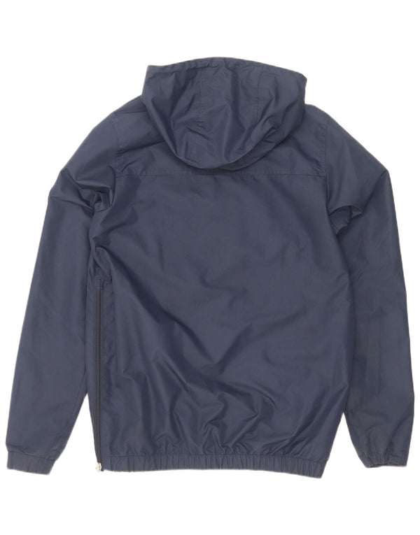 Ellesse Veste Anorak à capuche graphique pour homme UK 34 XS Bleu marine Polyester