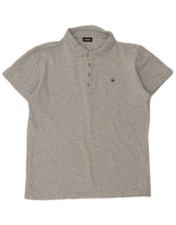 Diesel Polo Homme Large Gris Coton