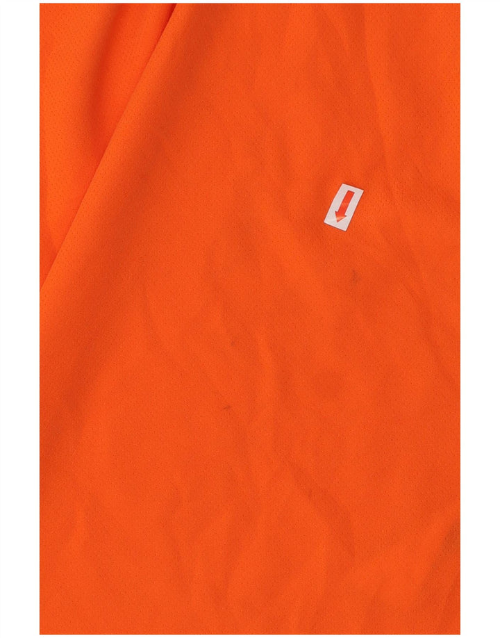 PUMA T-shirt pour homme en polyester color block orange moyen
