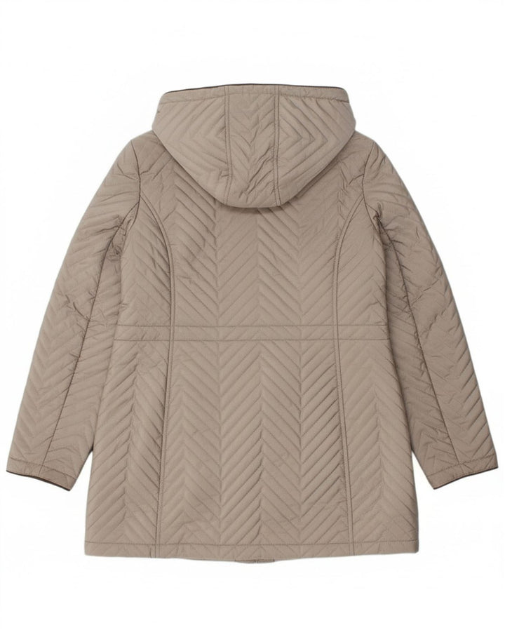 Dkny Manteau matelassé pour femme UK 16 Large Gris