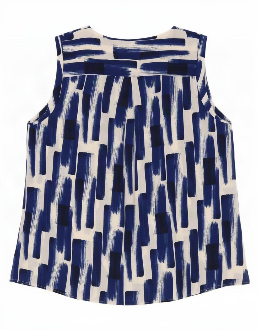 Marks & Spencer Chemisier à motif abstrait pour femme UK 14 Large Bleu
