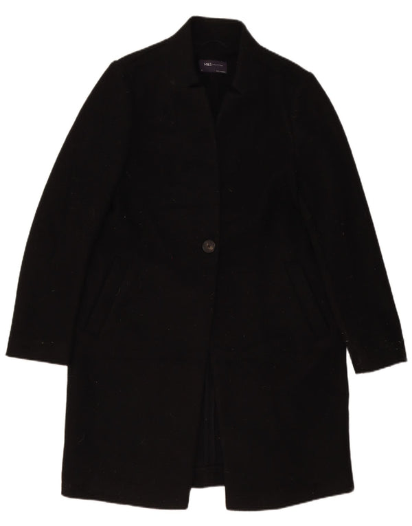 Marks & Spencer Manteau pour femme UK 10 Petit Noir Polyester