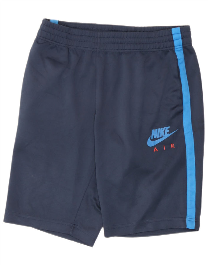 Nike Short de sport pour homme en polyester color block bleu marine moyen