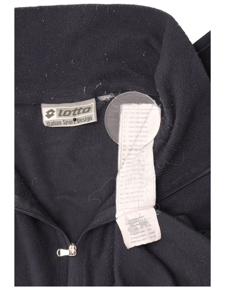 Lotto Pull Polaire Col Zippé Homme Bleu Marine Moyen Polyester