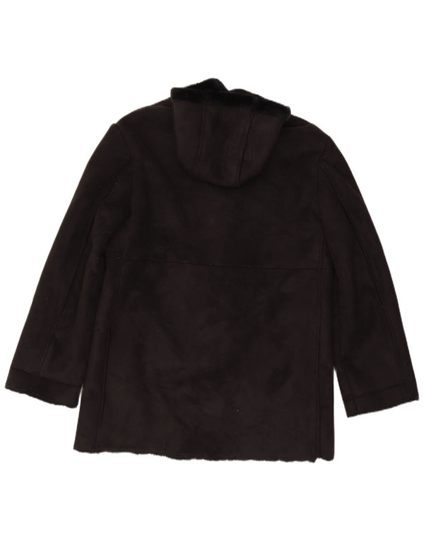 Conbipel Manteau Sherpa à capuche Free Heron pour femme IT 48 XL Noir