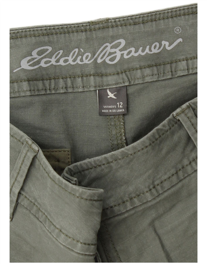 Eddie Bauer Short cargo pour femme US 12 Large W36 Coton kaki