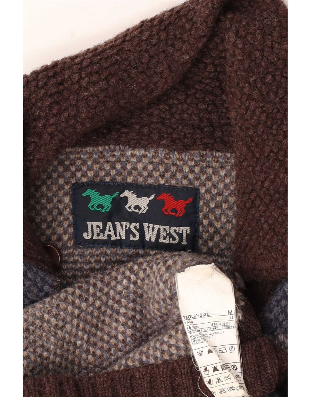 Jean's West Veste militaire militaire pour homme UK 38 Medium à carreaux multicolores