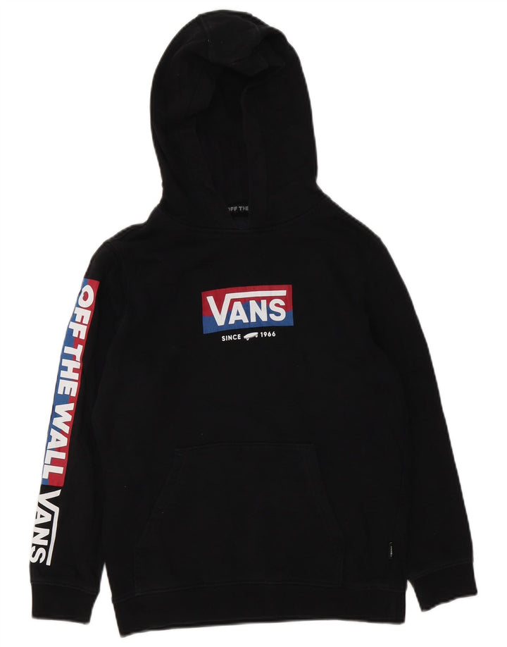 Vans Pull à capuche graphique pour garçon 8-9 ans Petit Noir