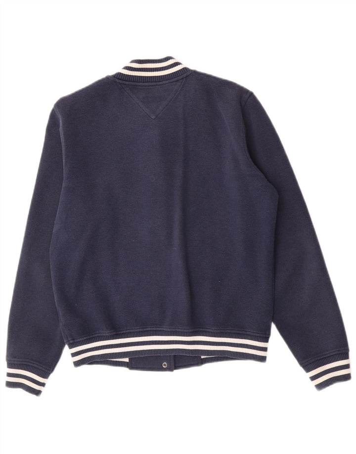 Tommy Hilfiger Veste Varsity surdimensionnée pour femme UK 10 Small Bleu marine