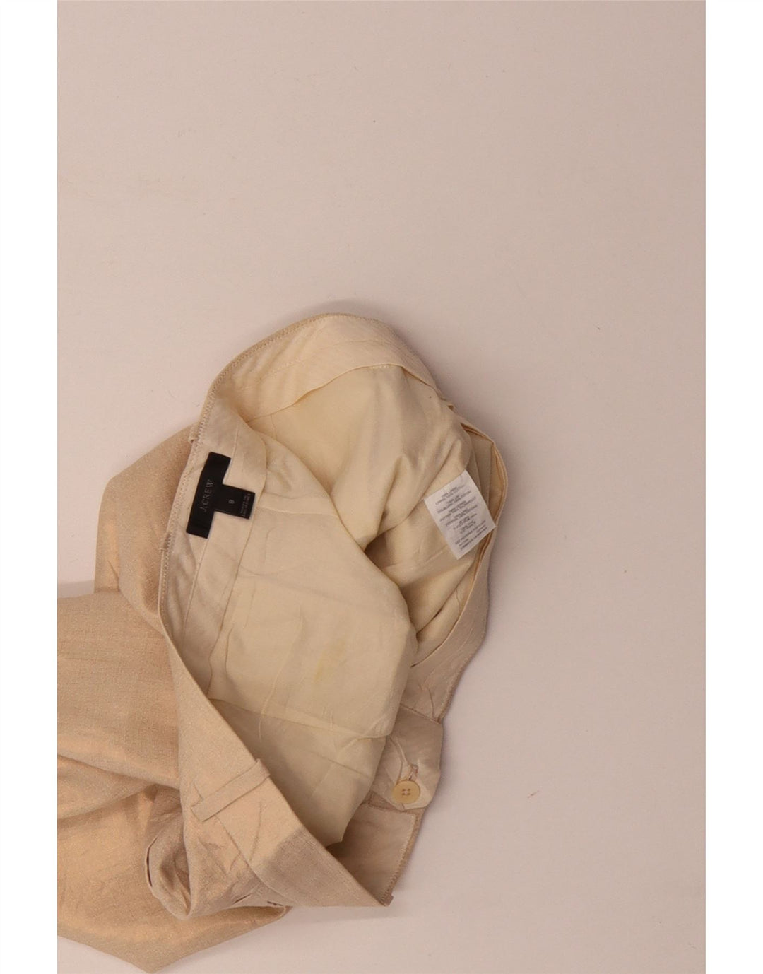 J. CREW Short Chino Femme US 8 Medium W34 Lin Beige