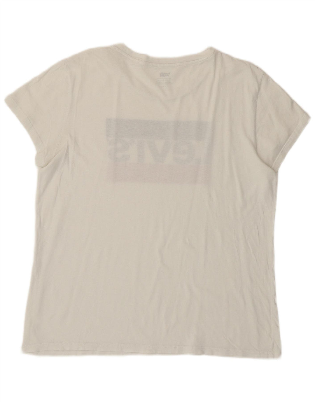 LEVI'S T-shirt graphique pour femme UK 16 Large Blanc