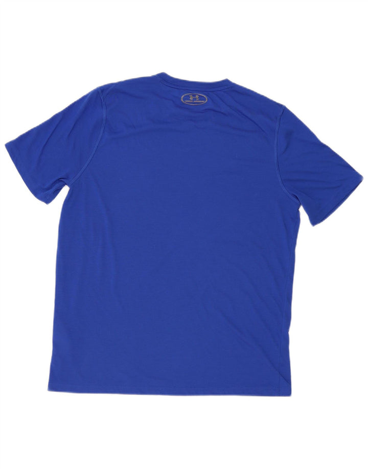 Under Armour Heat Gear T-Shirt Haut Homme Bleu Polyester