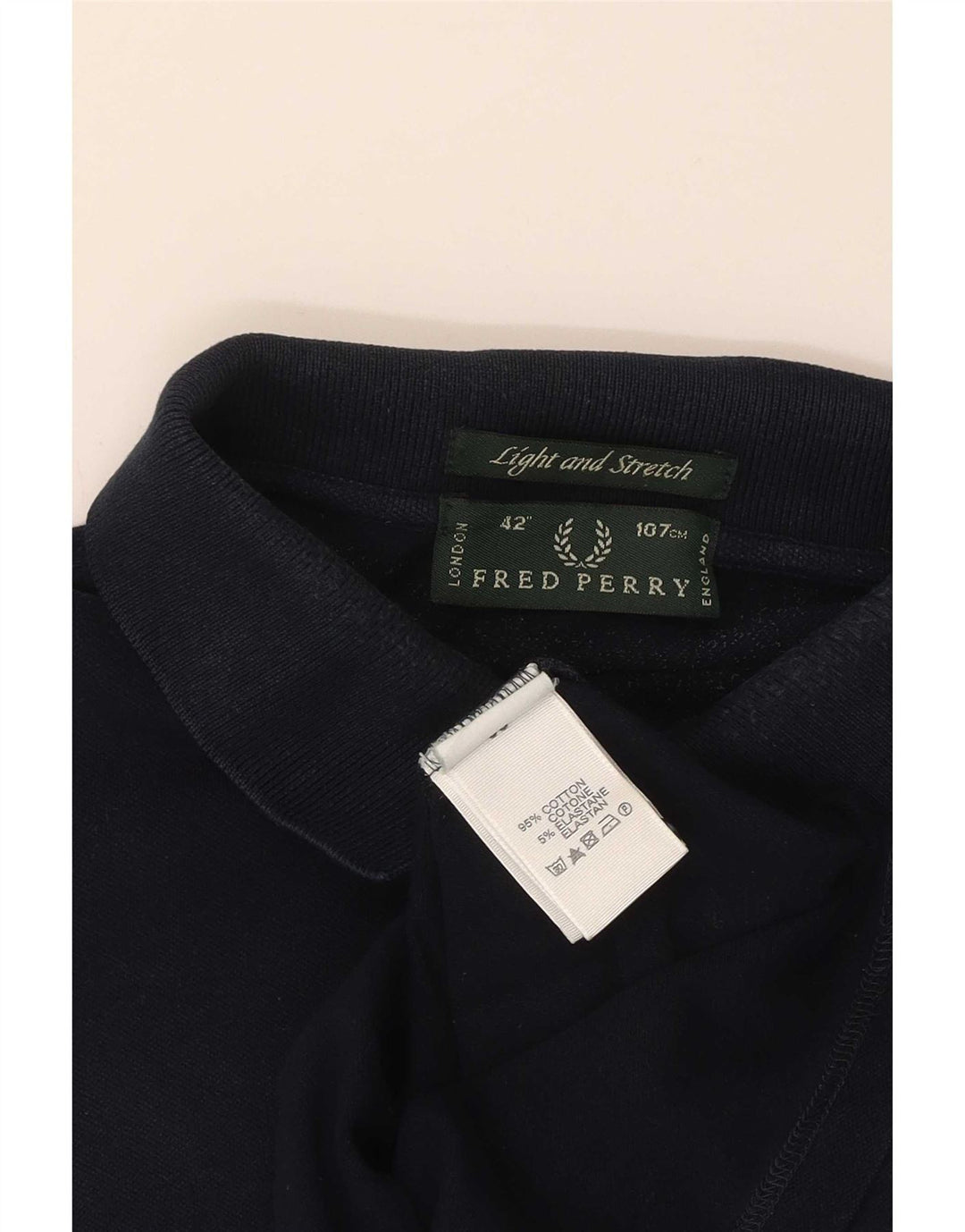 Fred Perry Polo Homme Taille 42 Coton Bleu Marine Moyen