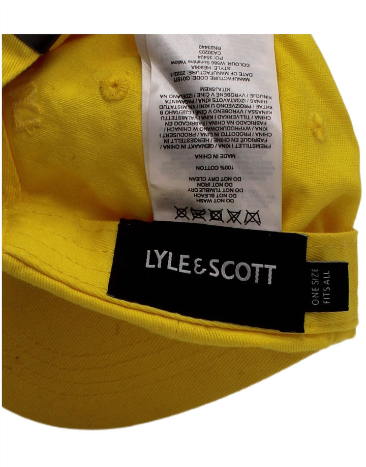 LYLE & SCOTT Casquette de Baseball Graphique pour Homme Taille Unique Jaune Coton Classique