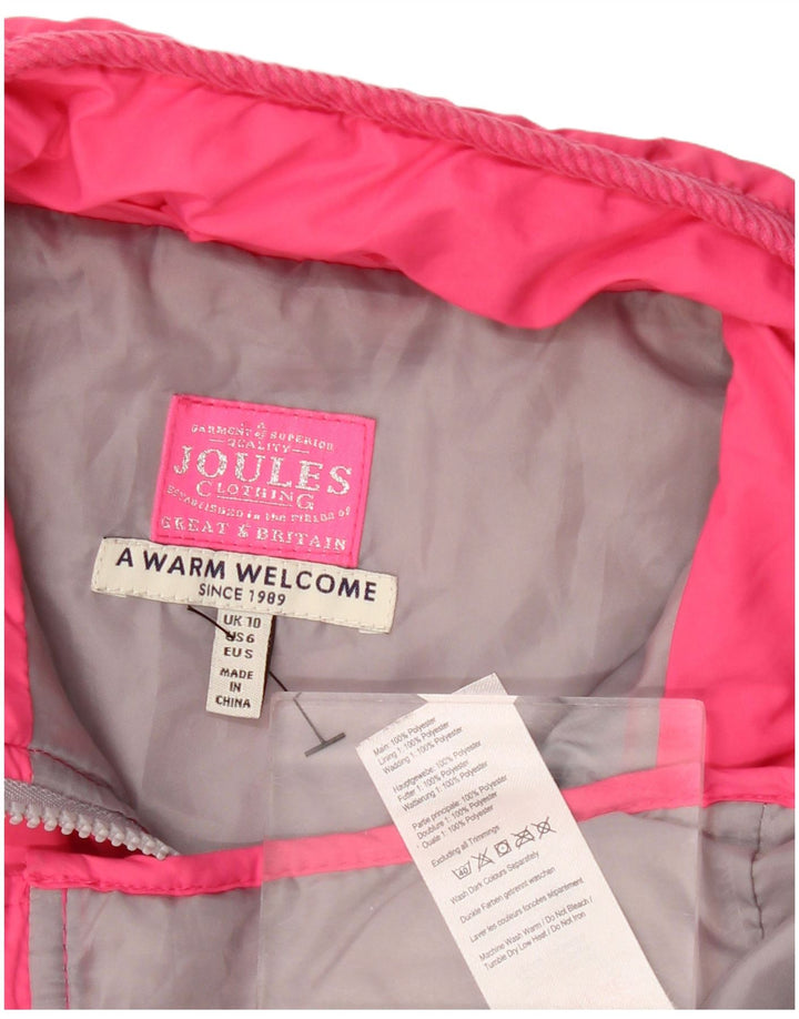 JOULES Gilet matelassé pour femme UK 10 Petit Rose Polyester