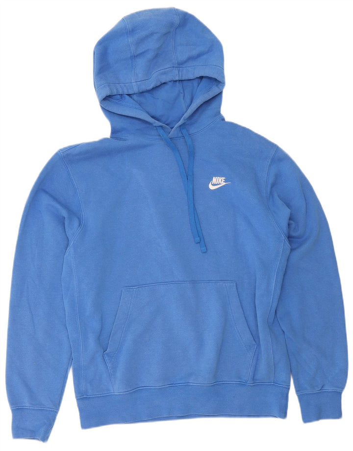 Nike Pull à capuche en coton bleu moyen pour homme
