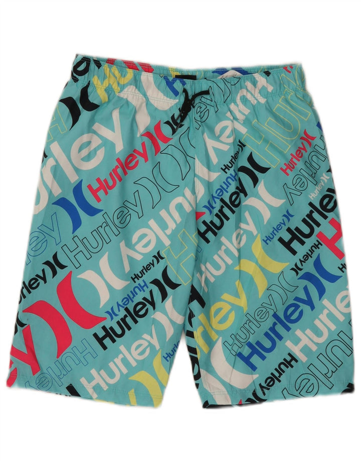 Hurley Short de Bain Graphique Garçon 12-13 Ans Grand Turquoise Polyester