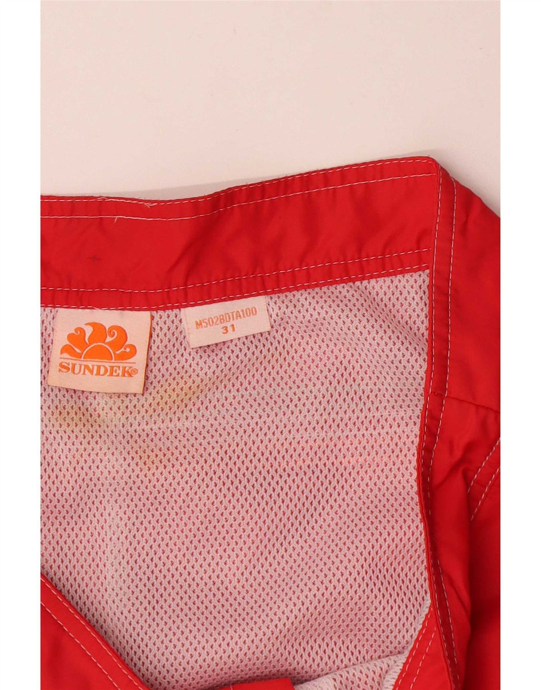 Sundek Short De Bain Homme Rouge Moyen
