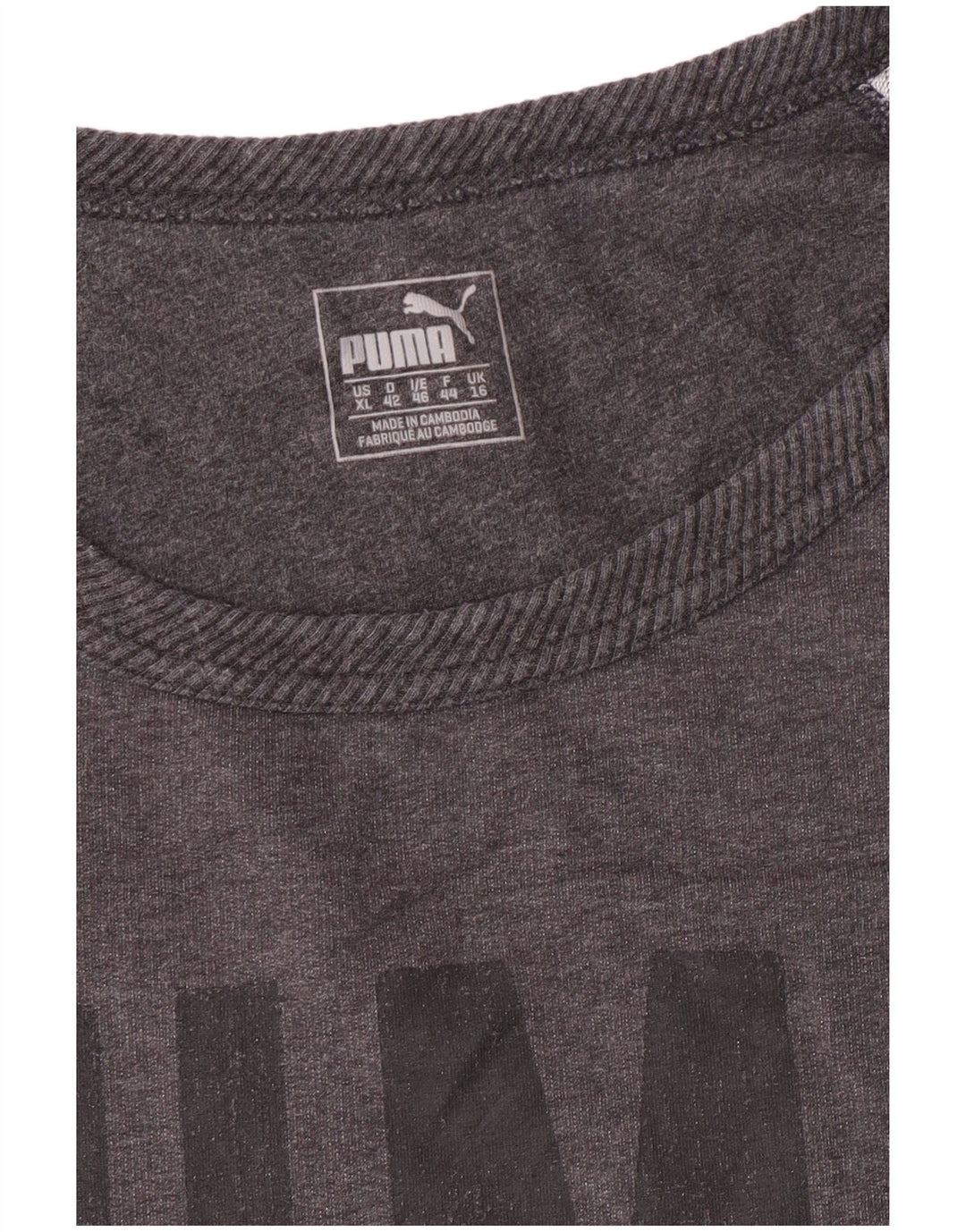 Puma Sweat-shirt court graphique pour femme UK 16 Large Gris