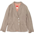 KENZO Womens 3 Button Blazer Jacket UK 12 Medium Khaki Tie Dye Wool Vintage Kenzo and Second-Hand Kenzo from Messina Hembry 
