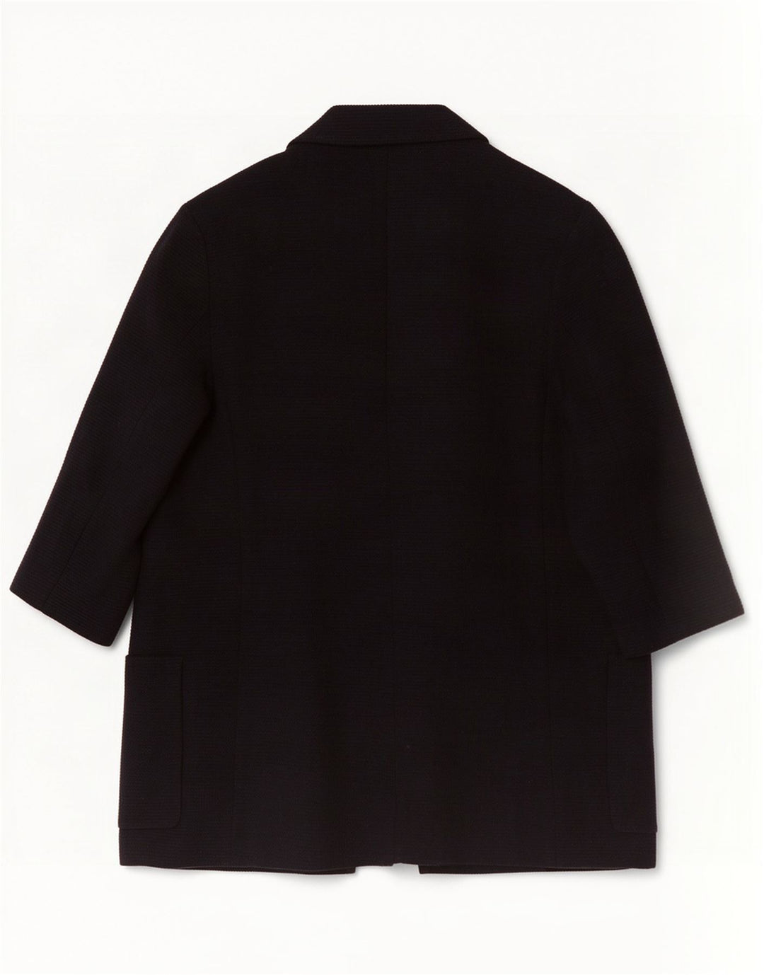 Zara Veste blazer surdimensionnée ouverte à manches 3/4 pour femme UK 10 Small Bleu marine