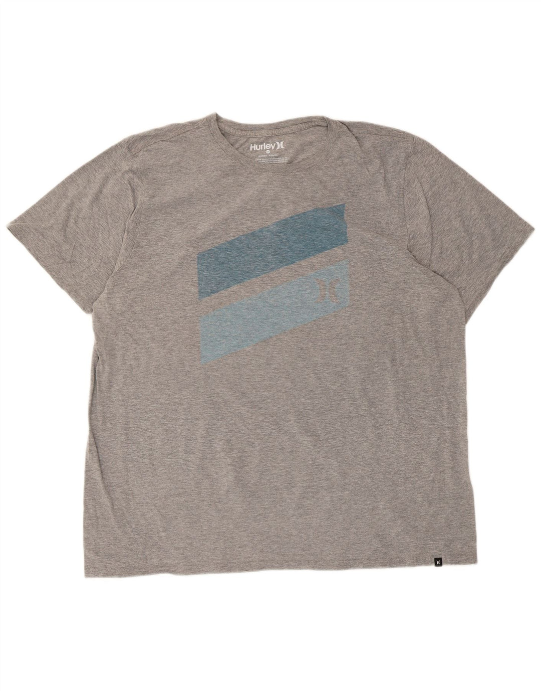 Hurley T-shirt graphique pour homme 2XL Gris Coton