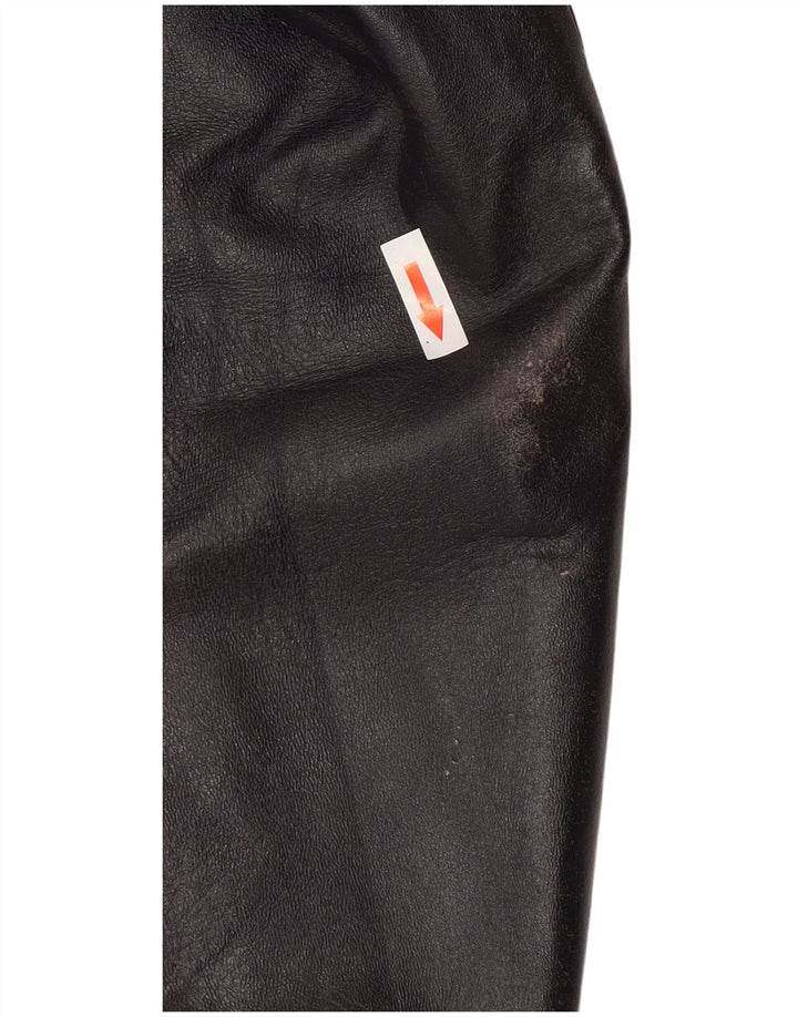 veste en cuir homme vintage UK 40 Grand Noir