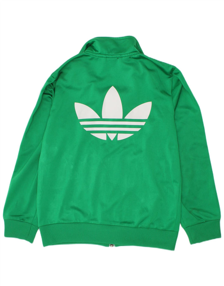 Adidas Veste de Survêtement Graphique Garçon 7-8 Ans Vert Polyester