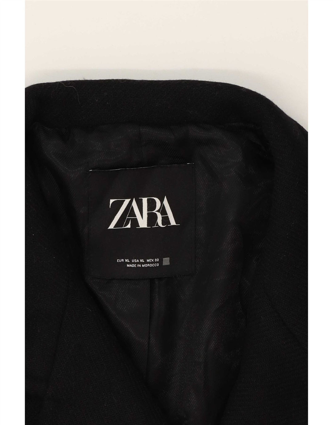 Zara Manteau croisé pour femme UK 18 XL Noir
