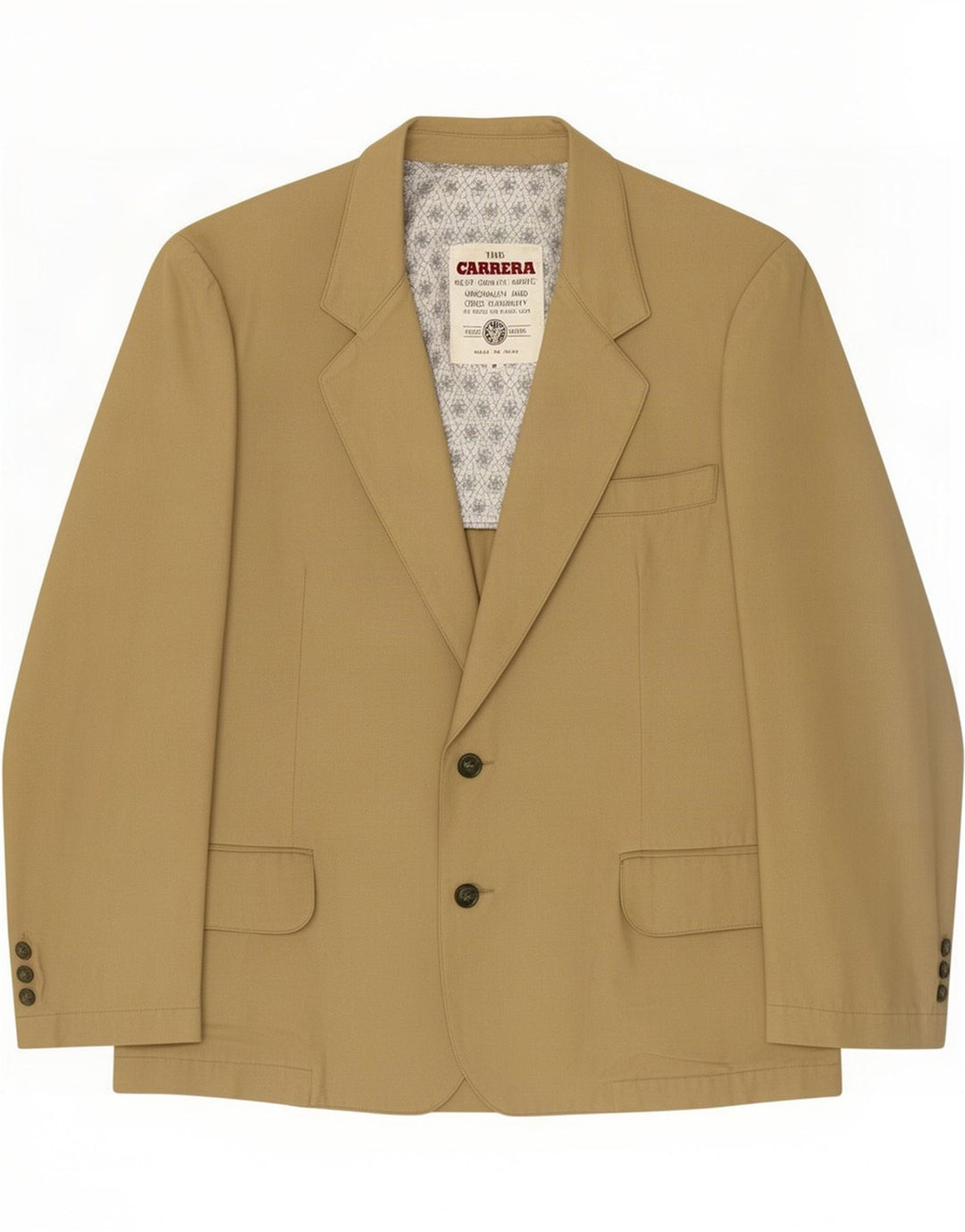 Carrera Veste blazer à 2 boutons pour homme UK 38 Viscose beige moyen