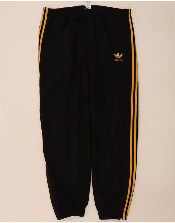 Adidas Pantalon de survêtement pour homme UK 42/44 Large Noir Colourblock