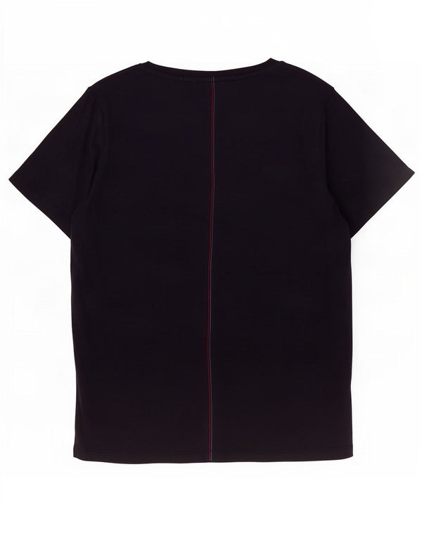 Joules T-Shirt Femme Top UK 16 Large Bleu Marine Coton