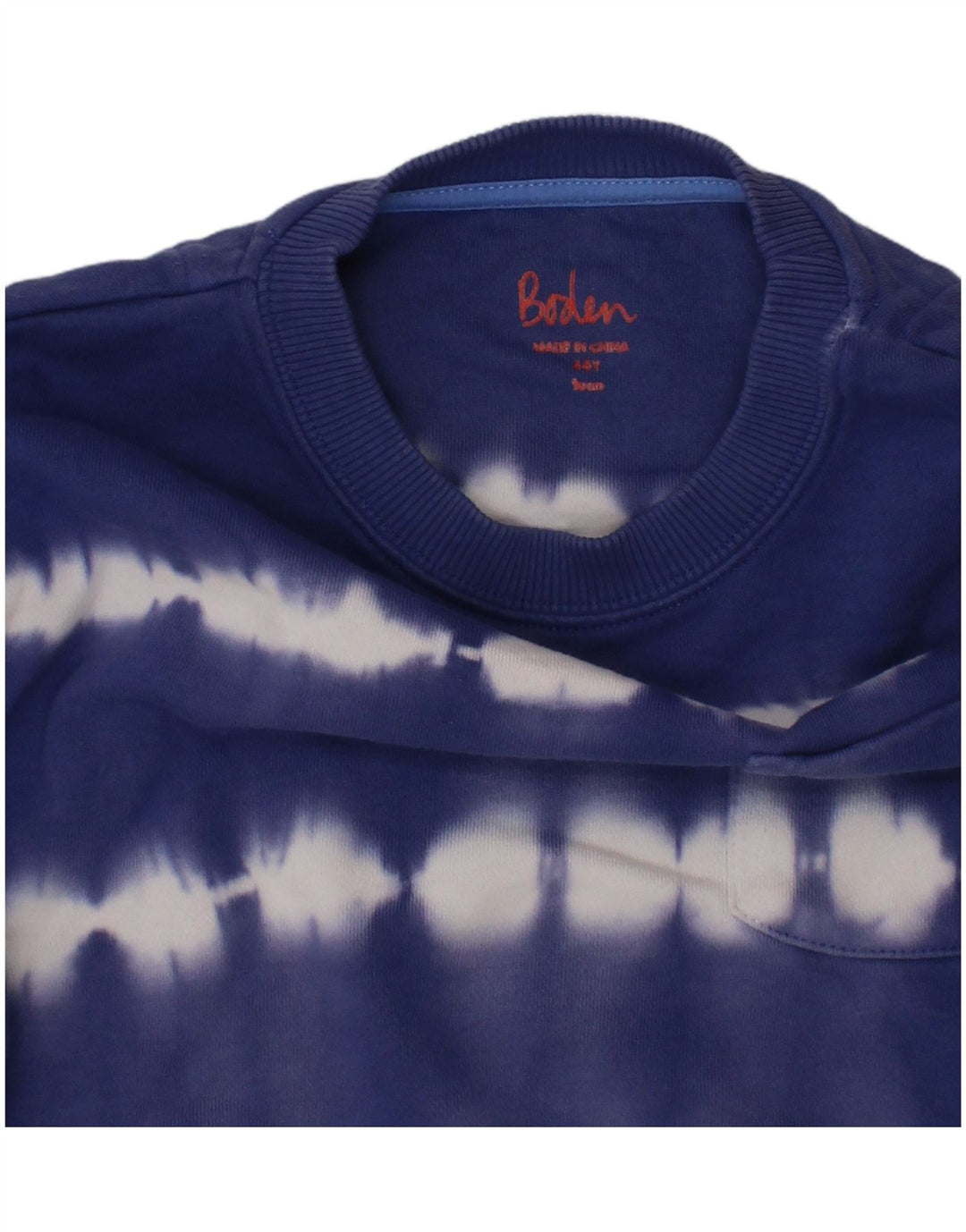 BODEN Sweat-shirt fille 4-5 ans en coton bleu tie-dye