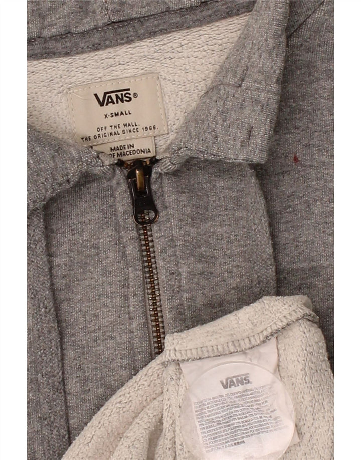 VANS Mens Off The Wall Tracksuit Top Jacket XS Grey Cotton