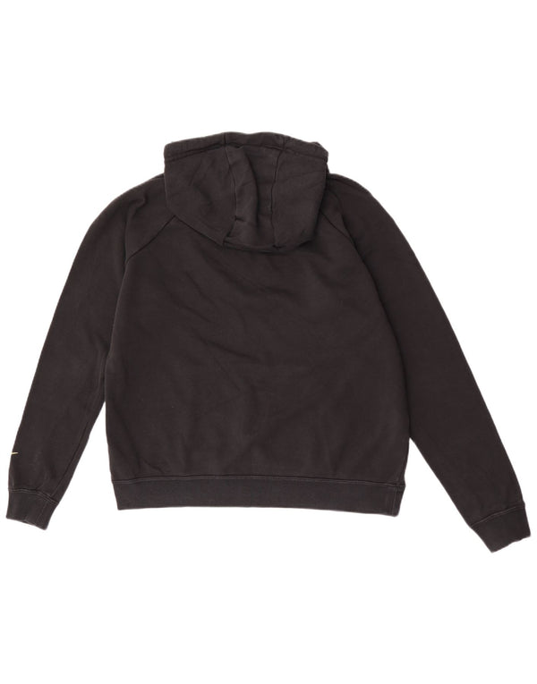 Nike Pull à capuche graphique en coton noir moyen pour homme