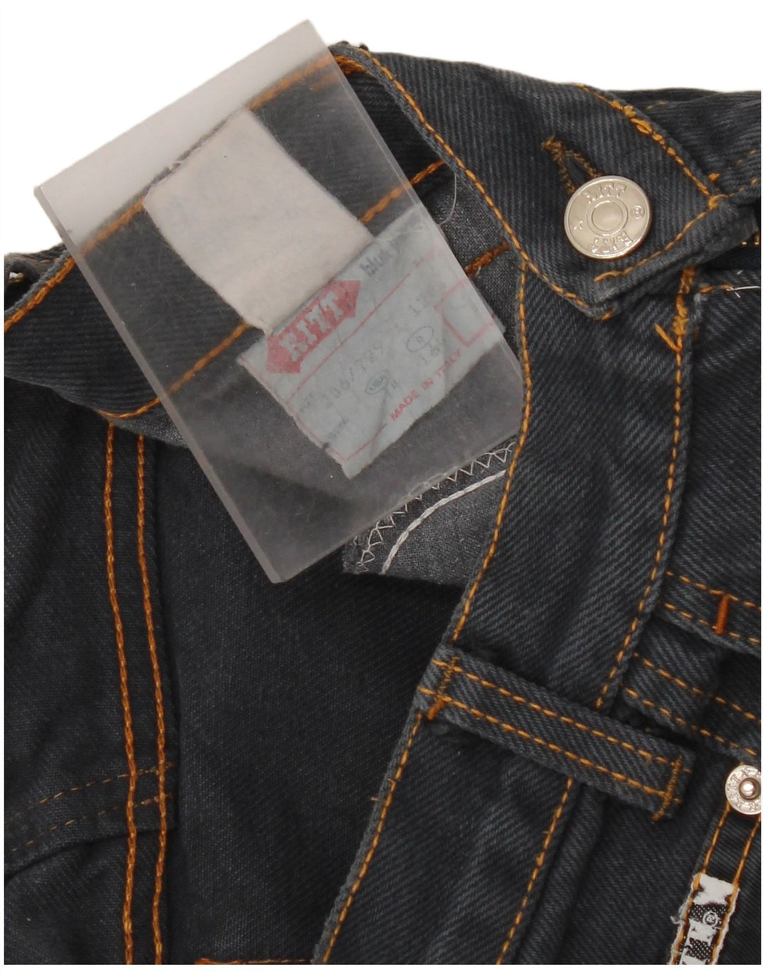 Ritt Jean droit femme W26 L30 bleu marine coton