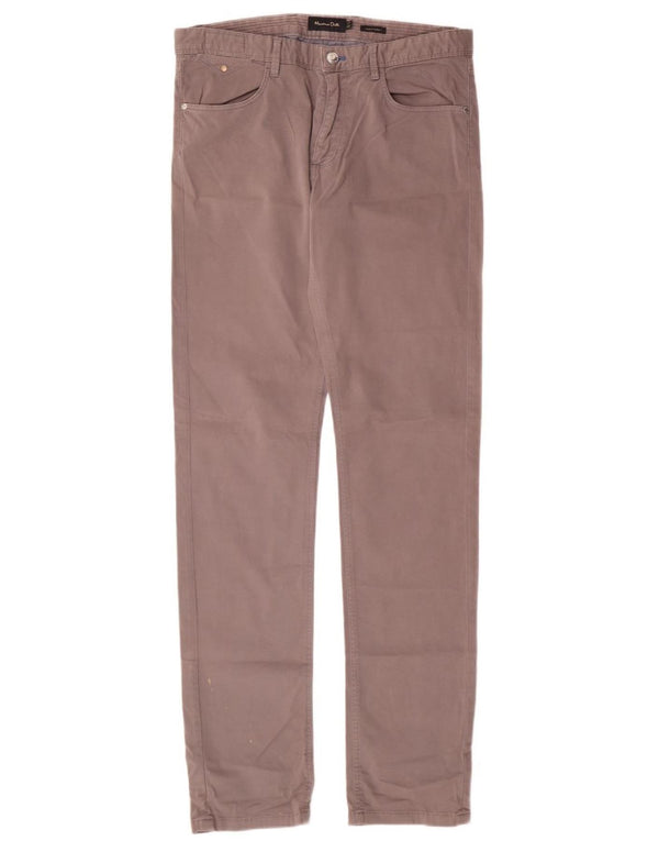 MASSIMO DUTTI Pantalon décontracté slim pour homme EU 40 Medium W31 L34 Gris Coton